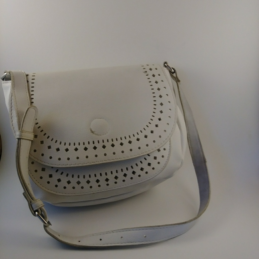 Carlos by Carlos Santana White Handbag